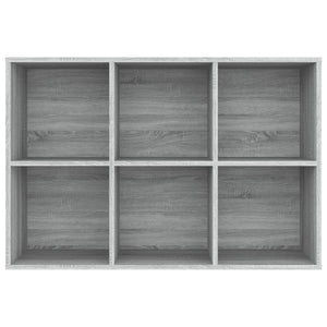Bücherregal Sideboard Grau Sonoma 66x30x98 cm
