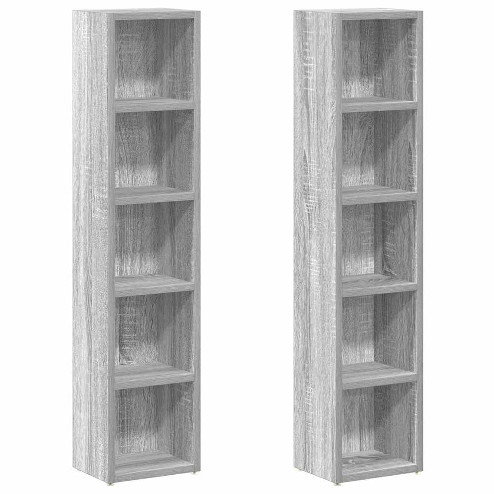 CD Regale Grau Sonoma 2er Set