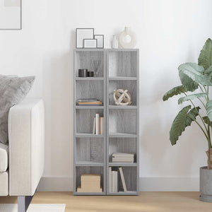 CD Regale Grau Sonoma 2er Set