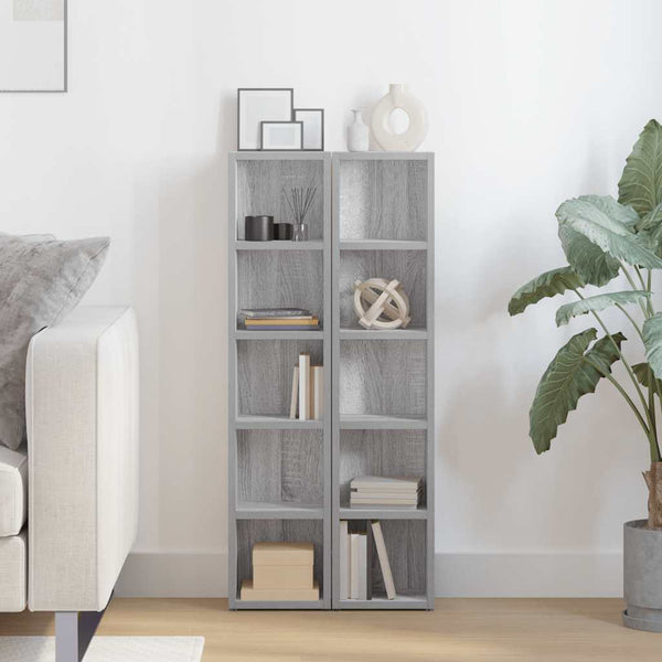 CD Regale Grau Sonoma 2er Set