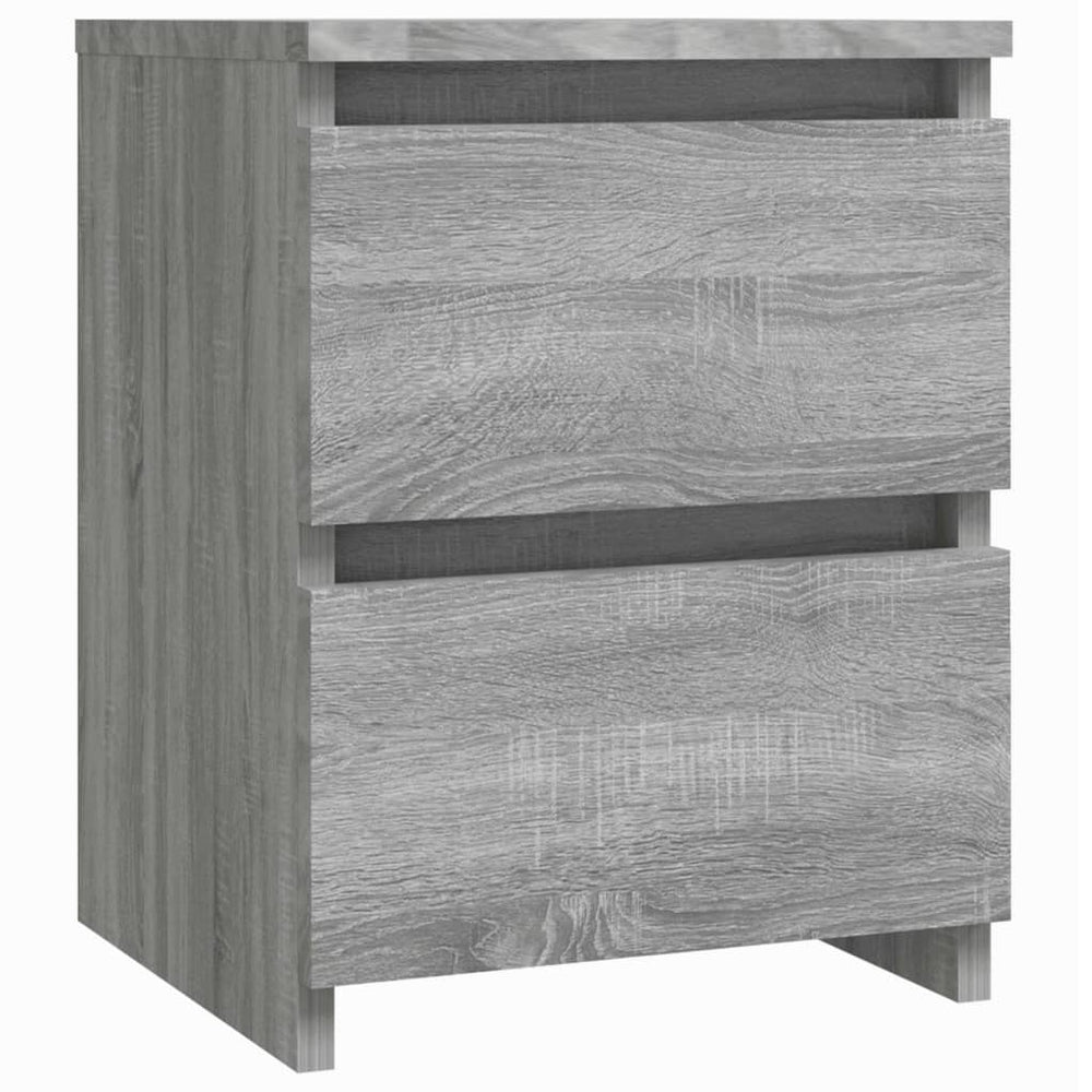 vidaXL Nightstand Grey Sonoma 30x30x40 cm Engineered Wood