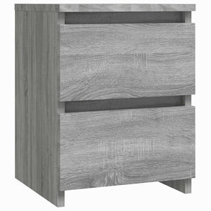 Nachttische 2er Set Grau Sonoma 30x30x40cm