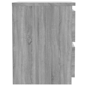 Nachttische 2er Set Grau Sonoma 30x30x40cm
