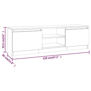 TV-Schrank Räuchereiche 120 cm
