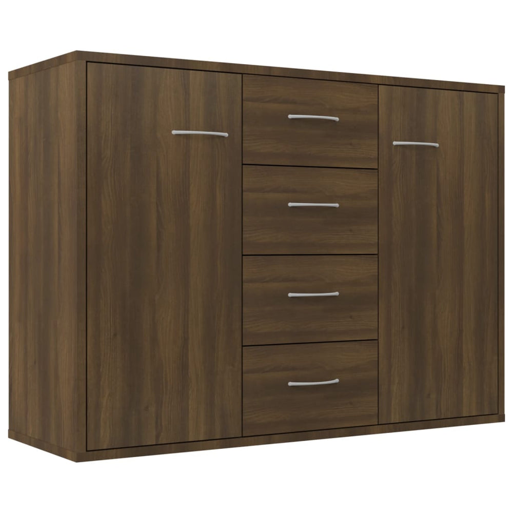 vidaXL Sideboard Brown Oak Look 88x30x65 cm Engineered Wood