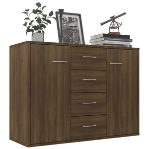 Sideboard Braun Eichenoptik 88x30x65 cm
