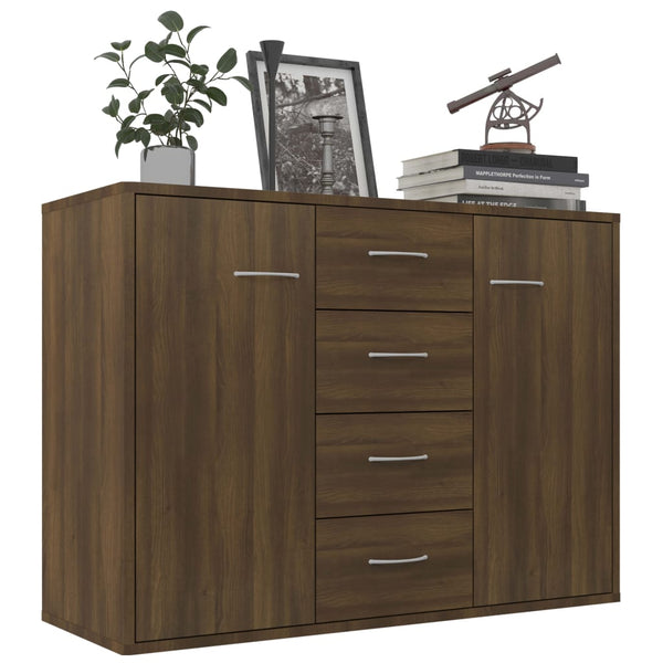 Sideboard Braun Eichenoptik 88x30x65 cm