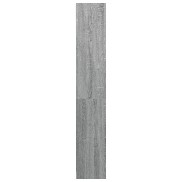 vidaXL Bibliothèque 4 étagères gris Sonoma 80x24x142 cm Bois d'ingénierie