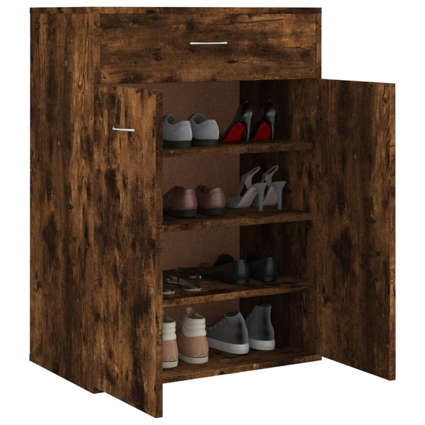 Schuhschrank Räuchereiche 60 cm