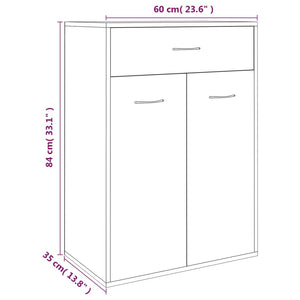 Schuhschrank Räuchereiche 60 cm