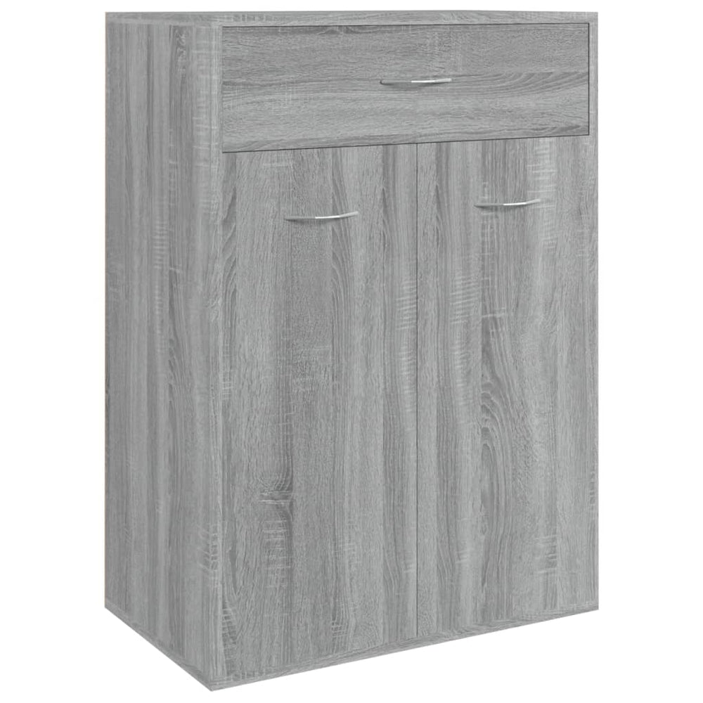 Schuhschrank Grau Sonoma 60x35x84 cm