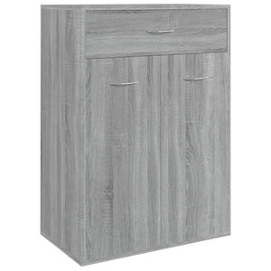 Schuhschrank Grau Sonoma 60x35x84 cm