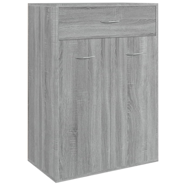 Schuhschrank Grau Sonoma 60x35x84 cm