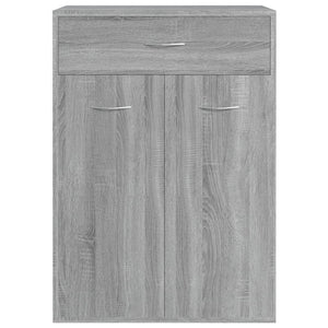 Schuhschrank Grau Sonoma 60x35x84 cm