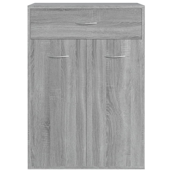 Schuhschrank Grau Sonoma 60x35x84 cm