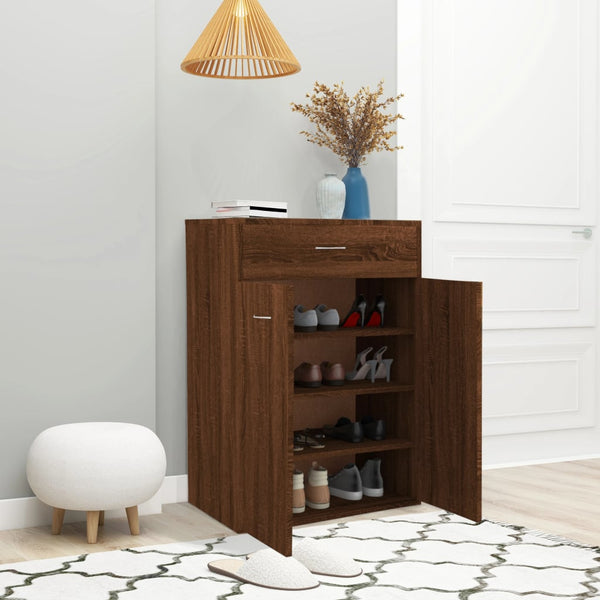 Schuhschrank Braun Eichen-Optik