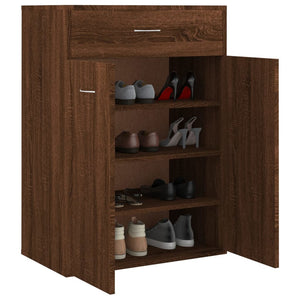 Schuhschrank Braun Eichen-Optik