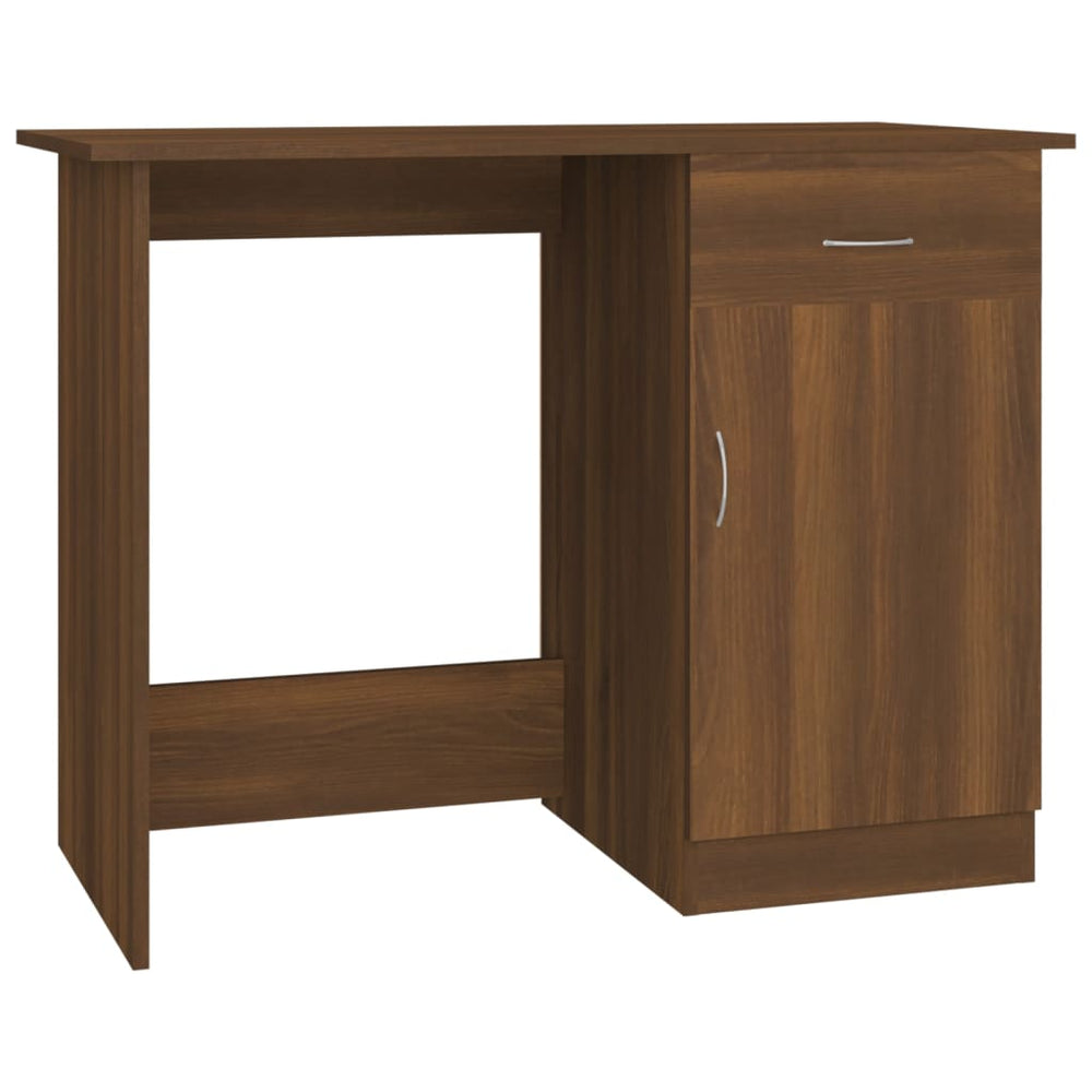 Schreibtisch Braun Eichenoptik 100x50 cm