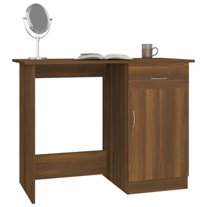 Schreibtisch Braun Eichenoptik 100x50 cm