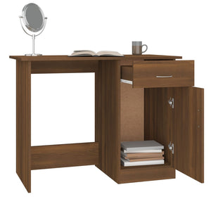 Schreibtisch Braun Eichenoptik 100x50 cm
