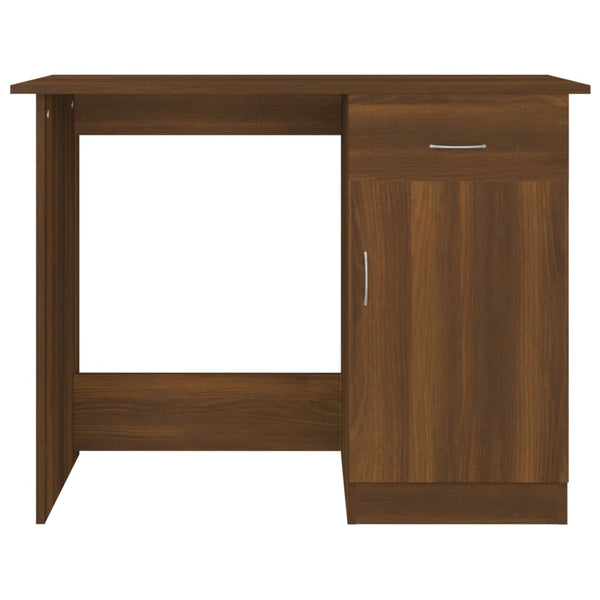 Schreibtisch Braun Eichenoptik 100x50 cm