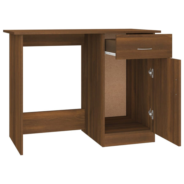 Schreibtisch Braun Eichenoptik 100x50 cm