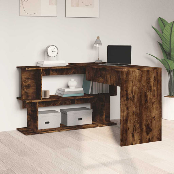 Eckschreibtisch Räuchereiche 200 cm