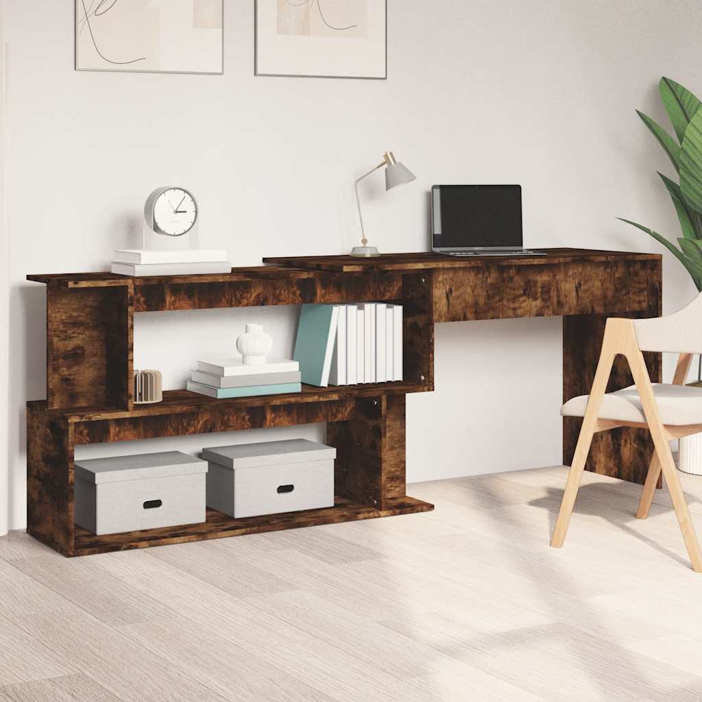 Eckschreibtisch Räuchereiche 200 cm
