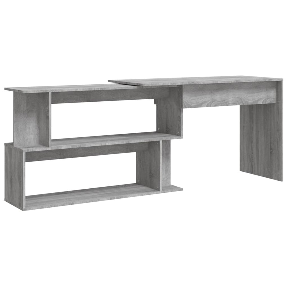 Eckschreibtisch Grau Sonoma 200 cm