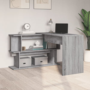 Eckschreibtisch Grau Sonoma 200 cm