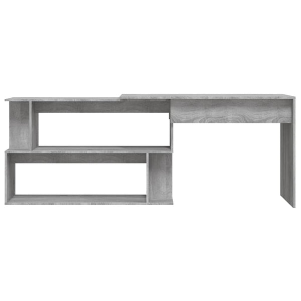 Eckschreibtisch Grau Sonoma 200 cm