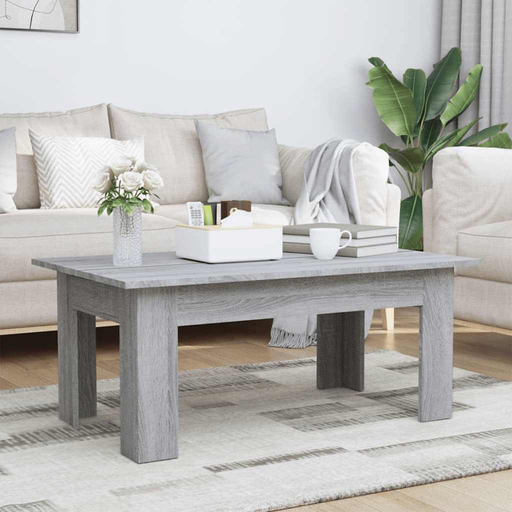 Grauer Couchtisch Sonoma, 100 cm