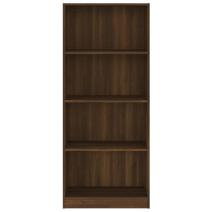 Bücherregal Braun Eichen-Optik, 4 Fächer
