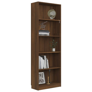 Bücherregal Braun Eichen-Optik 60x24x175