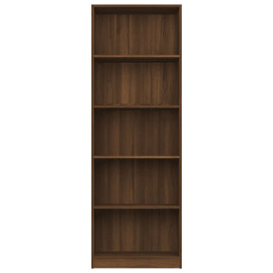 Bücherregal Braun Eichen-Optik 60x24x175