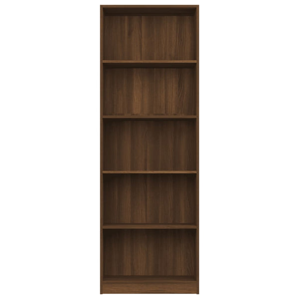 Bücherregal Braun Eichen-Optik 60x24x175
