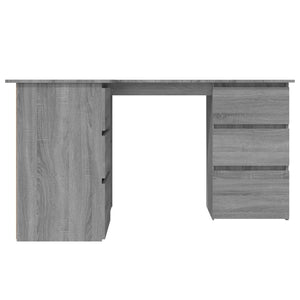 Eckschreibtisch Grau Sonoma 145x100 cm