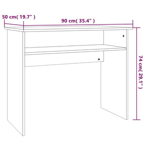 Schreibtisch Räuchereiche 90x50 cm