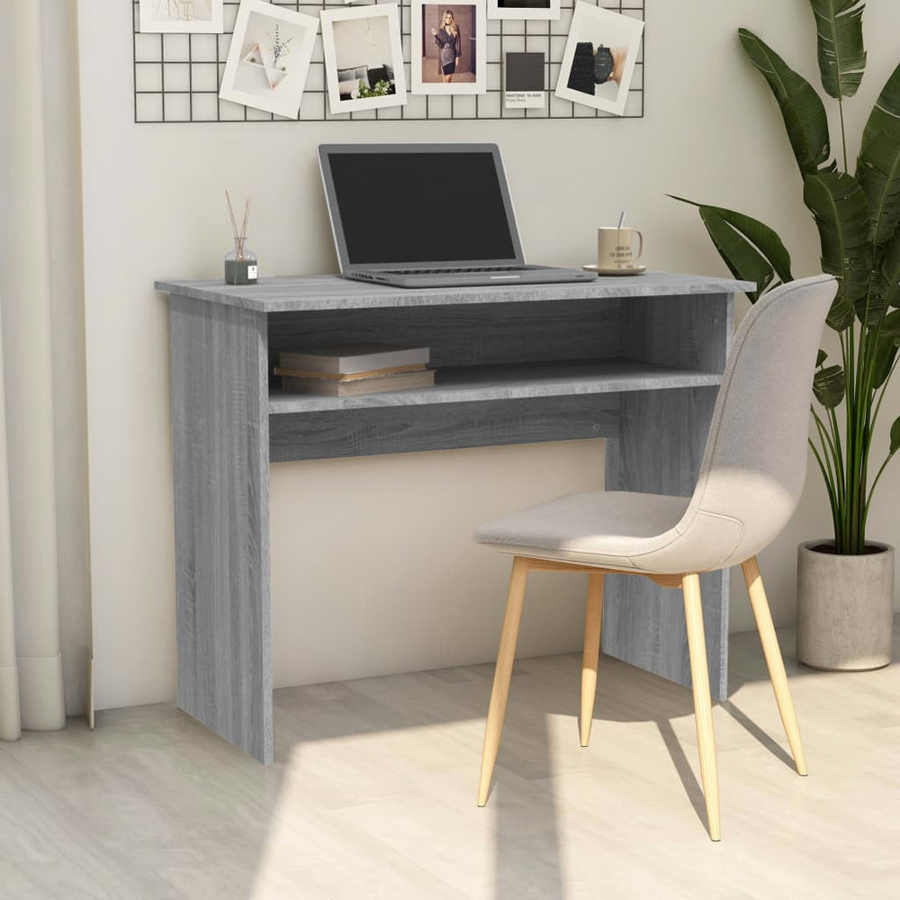 Schreibtisch Grau Sonoma 90x50 cm