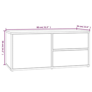 TV-Schrank Räuchereiche 80 cm