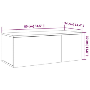 TV Schrank Grau Sonoma 80 cm