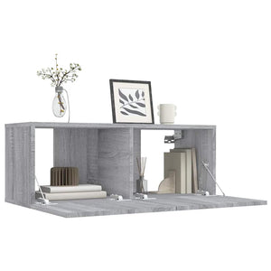 TV-Schrank Grau Sonoma 80 cm