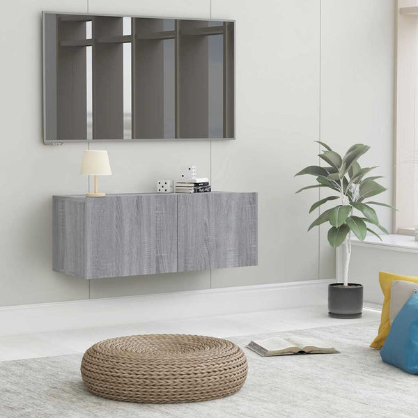 TV-Schrank Grau Sonoma 80 cm