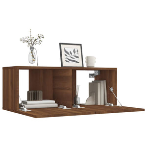 TV-Schrank Braun Eichenoptik, 80 cm