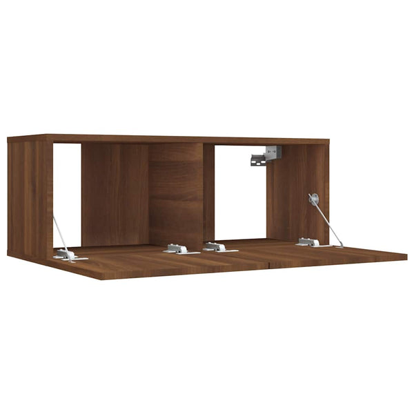 TV-Schrank Braun Eichenoptik, 80 cm