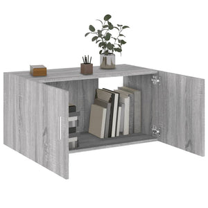 Grauer Wandschrank Sonoma 80 cm