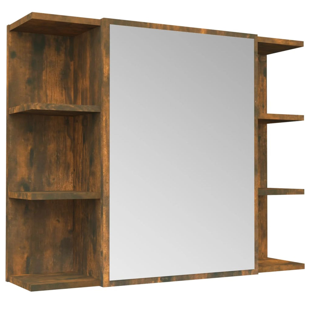 Bad Spiegelschrank Räuchereiche 80 cm