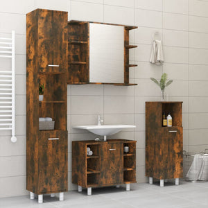 Bad Spiegelschrank Räuchereiche 80 cm