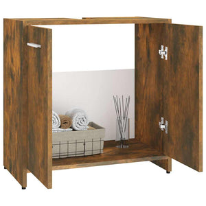 Badschrank Räuchereiche 60 cm