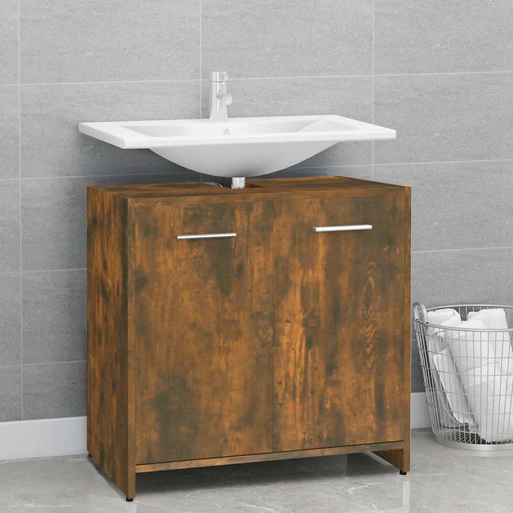 Badschrank Räuchereiche 60 cm